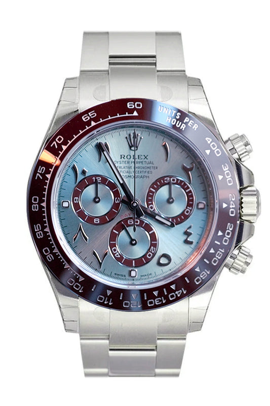 RLX Daytona Chronograph Blue Dial Arabic Platinum Men's Watch 116506