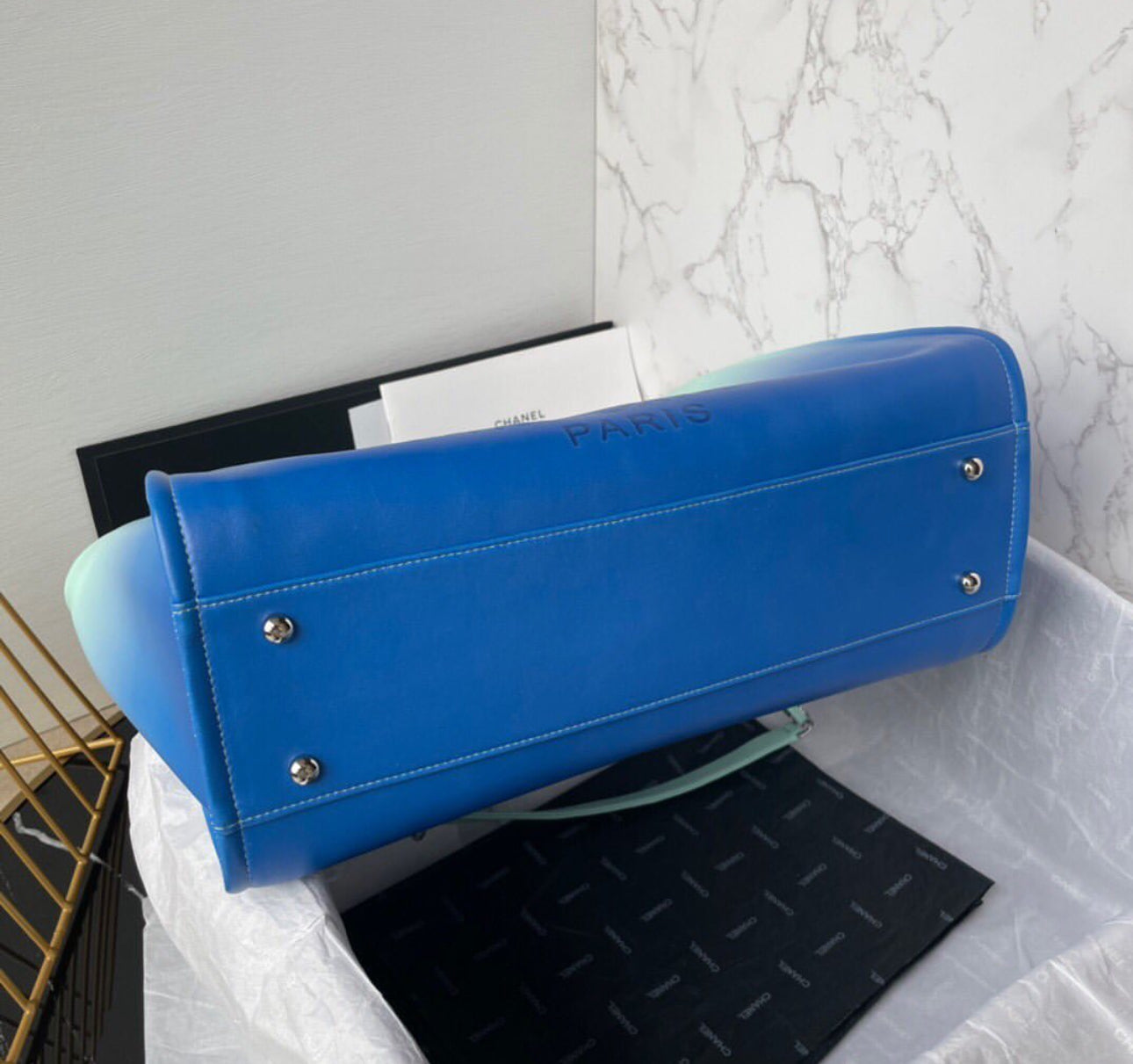 Deauville Ombre Leather Tote