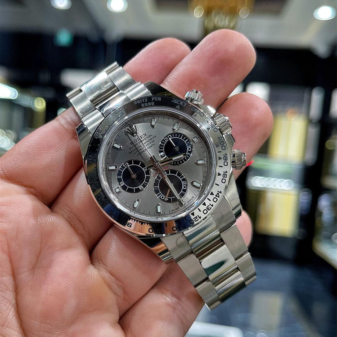RLX White Gold Daytona 116509 Steel and Black