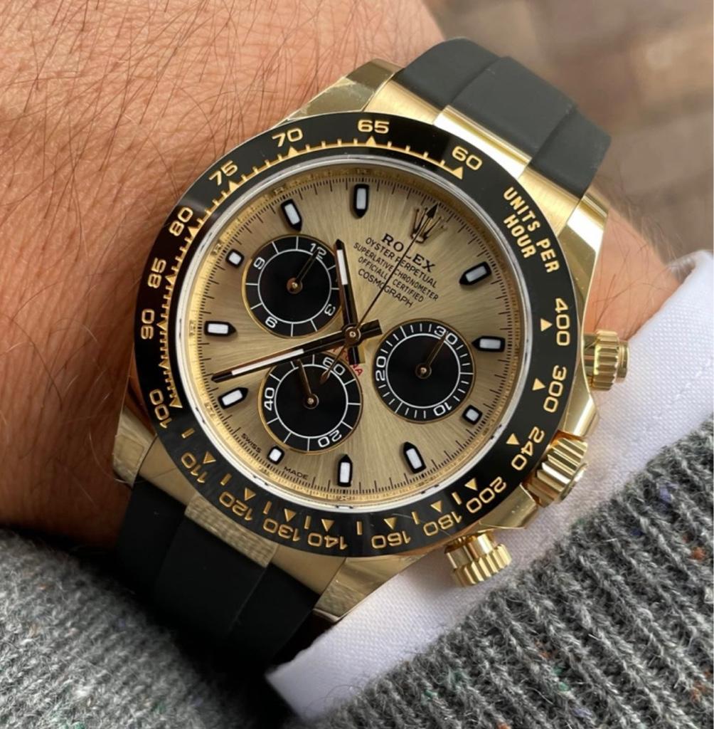 RLX Cosmograph Daytona Black Strap m116518ln Series