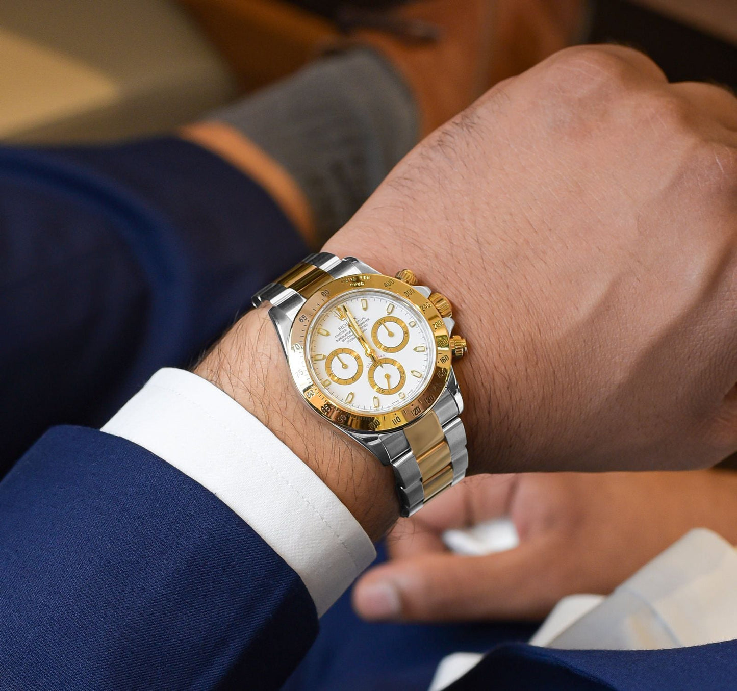 RLX Daytona Steel & Gold White Dial 116503
