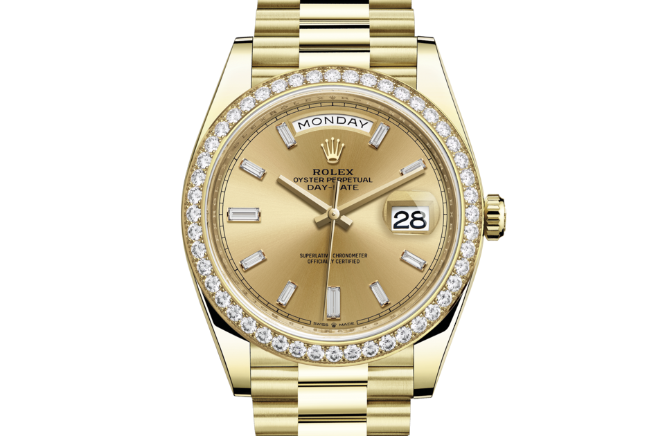 RLX Day-Date 40 Ref 228348 DiamondDial8 Bezel