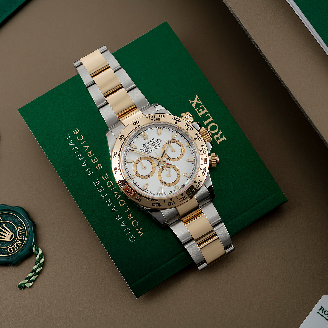 RLX Daytona Steel & Gold White Dial 116503