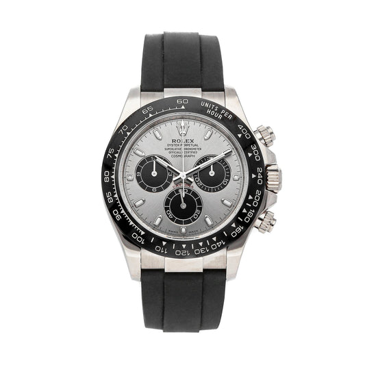 RLX Daytona White Gold Steel Dial Oysterflex Strap 116519ln-0027