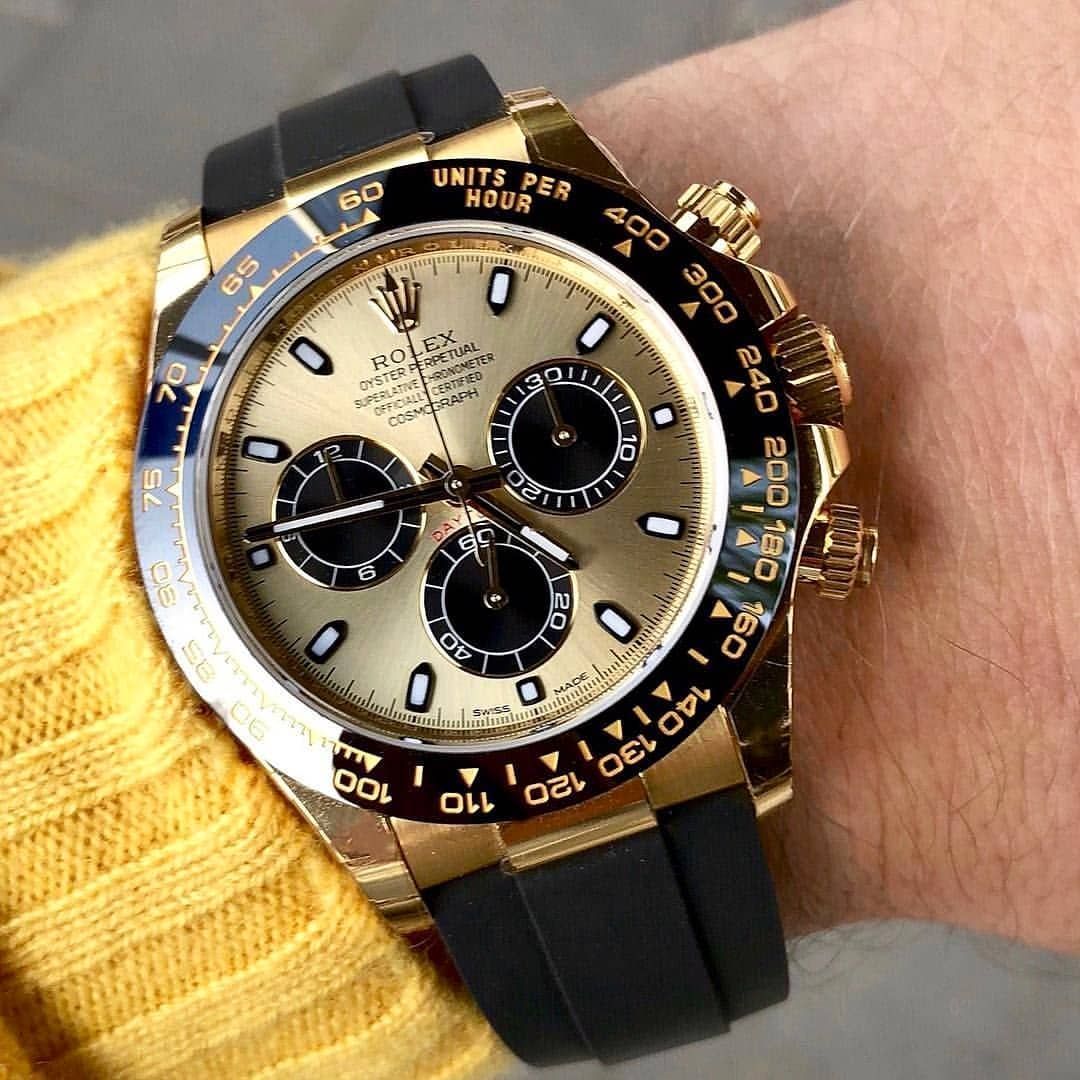 RLX Cosmograph Daytona Black Strap m116518ln Series