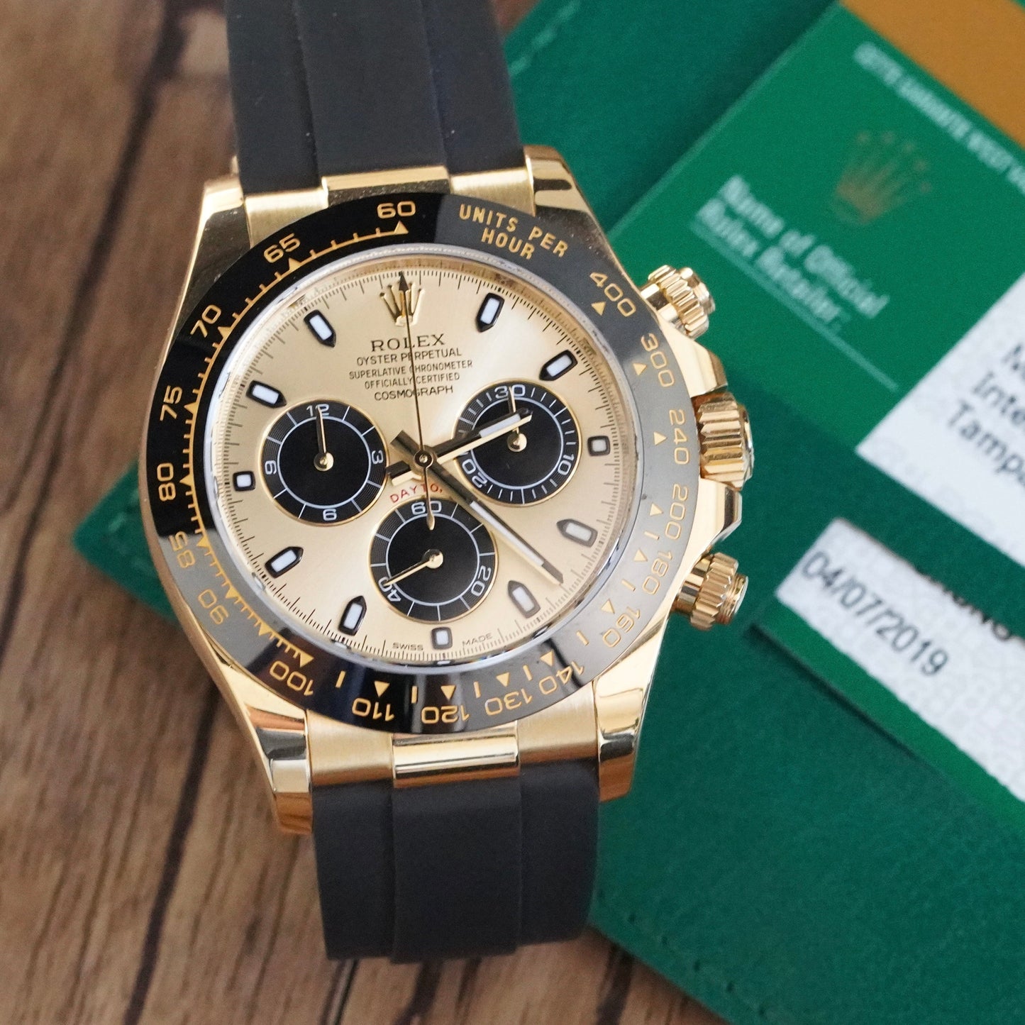 RLX Cosmograph Daytona Black Strap m116518ln Series