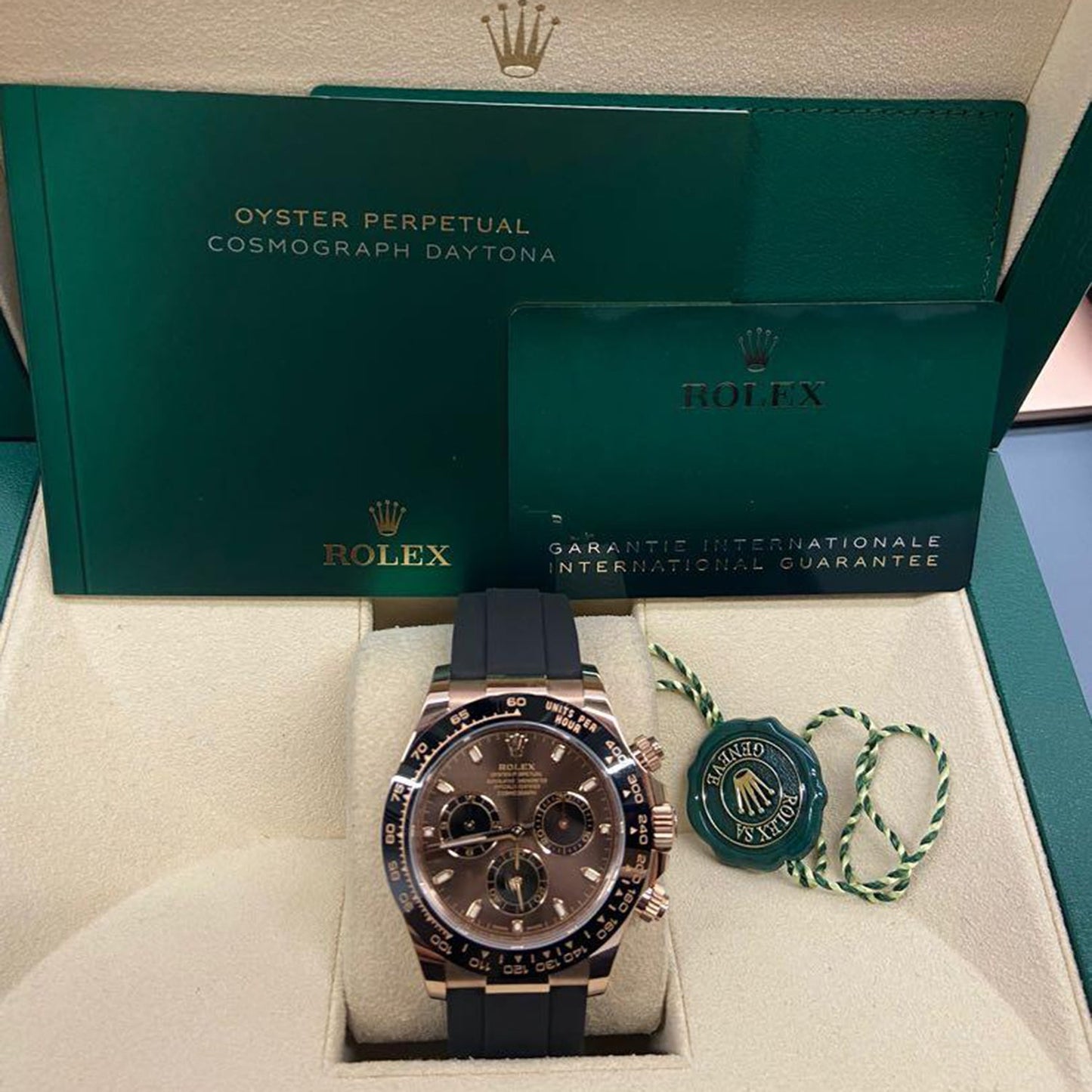 RLX Cosmograph Daytona Everose Gold Oysterflex M116515LN-0041