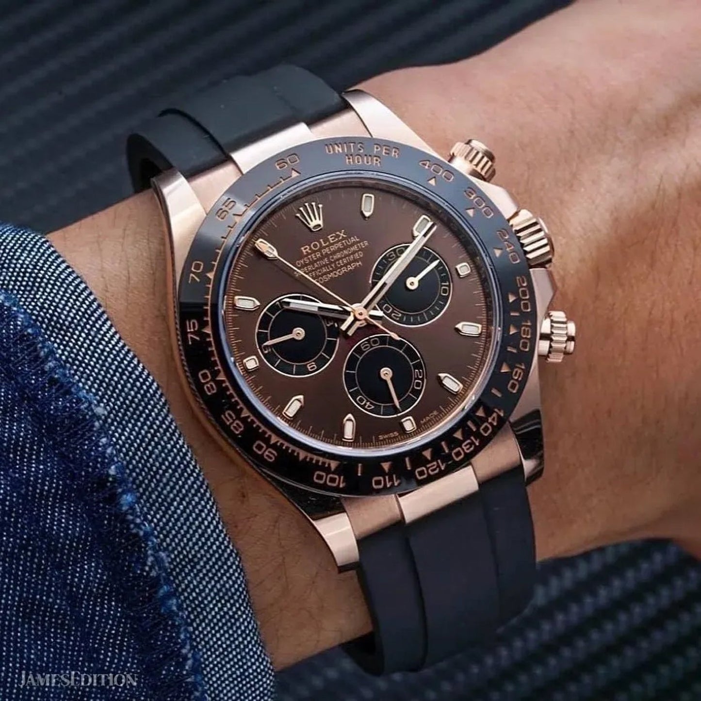 RLX Cosmograph Daytona Everose Gold Oysterflex M116515LN-0041