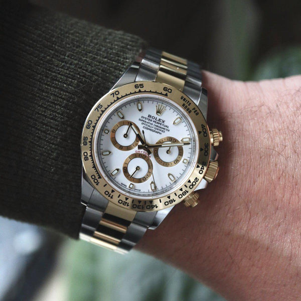 RLX Daytona Steel & Gold White Dial 116503