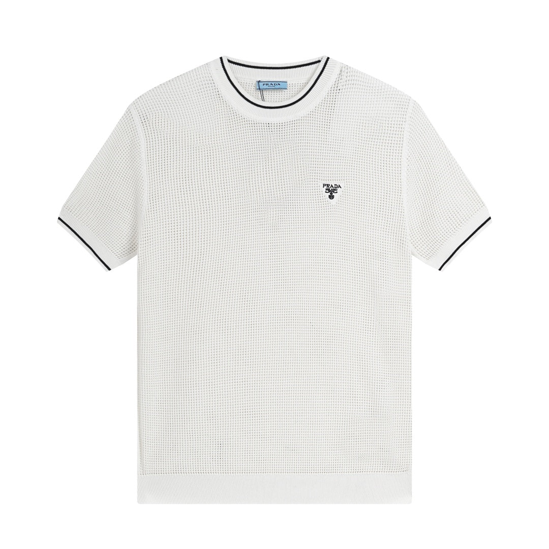 250313 New featured hollow knit T-shirt