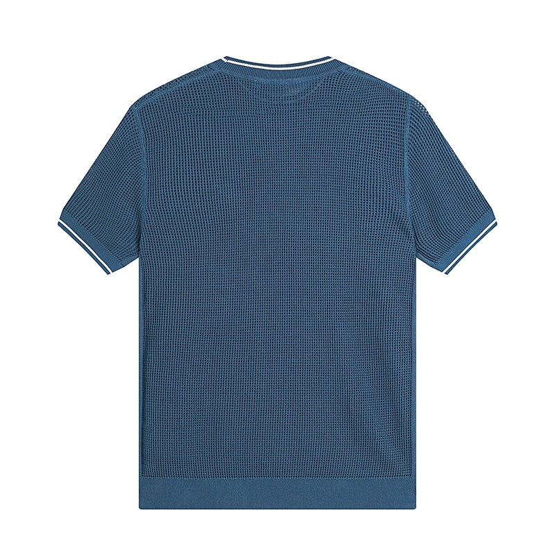 250313 New featured hollow knit T-shirt