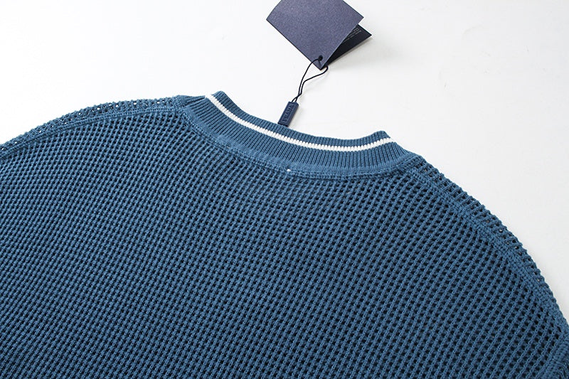 250313 New featured hollow knit T-shirt
