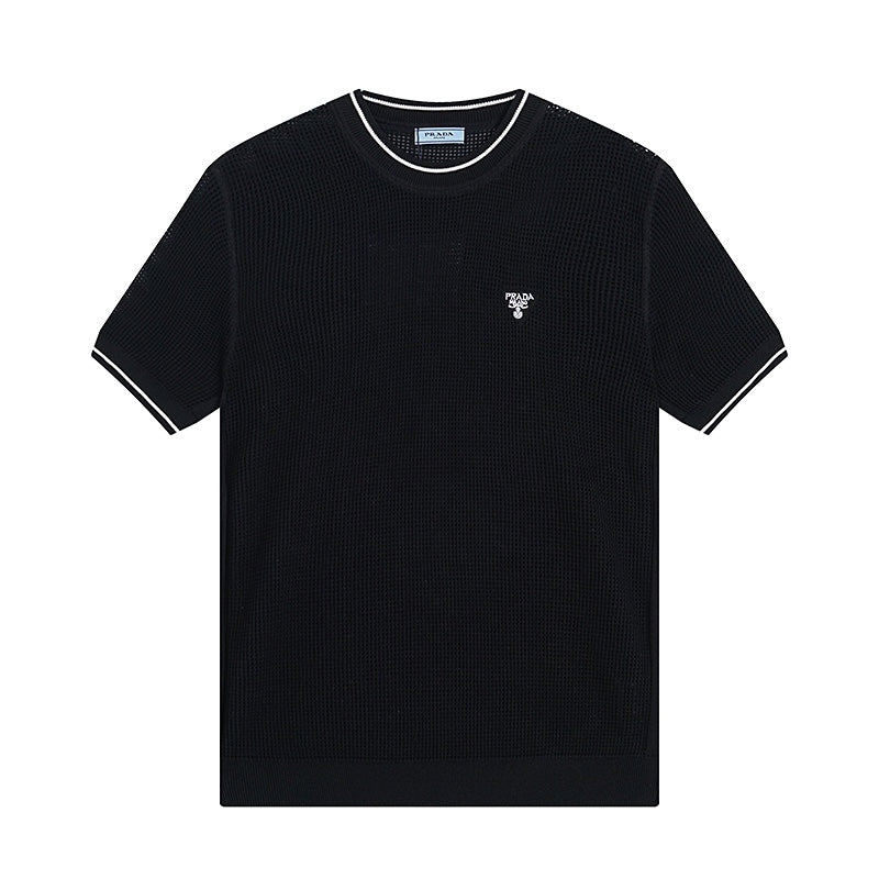 250313 New featured hollow knit T-shirt