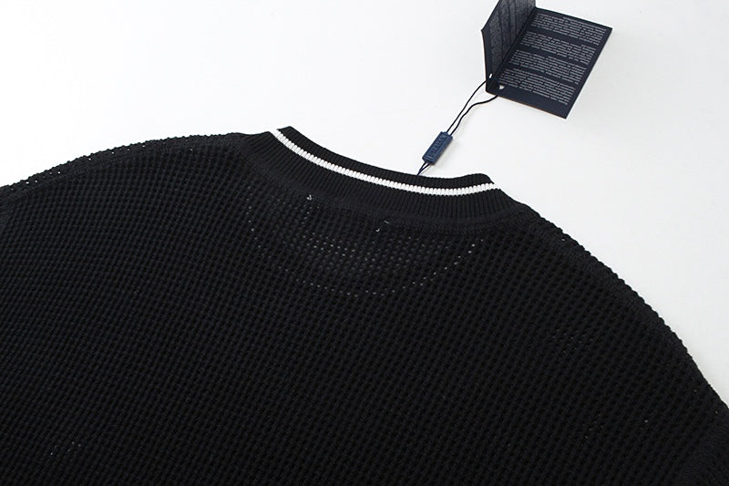 250313 New featured hollow knit T-shirt