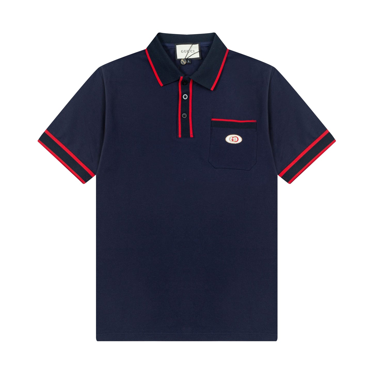 250325 New high quality color patchwork fashion POLO shirt