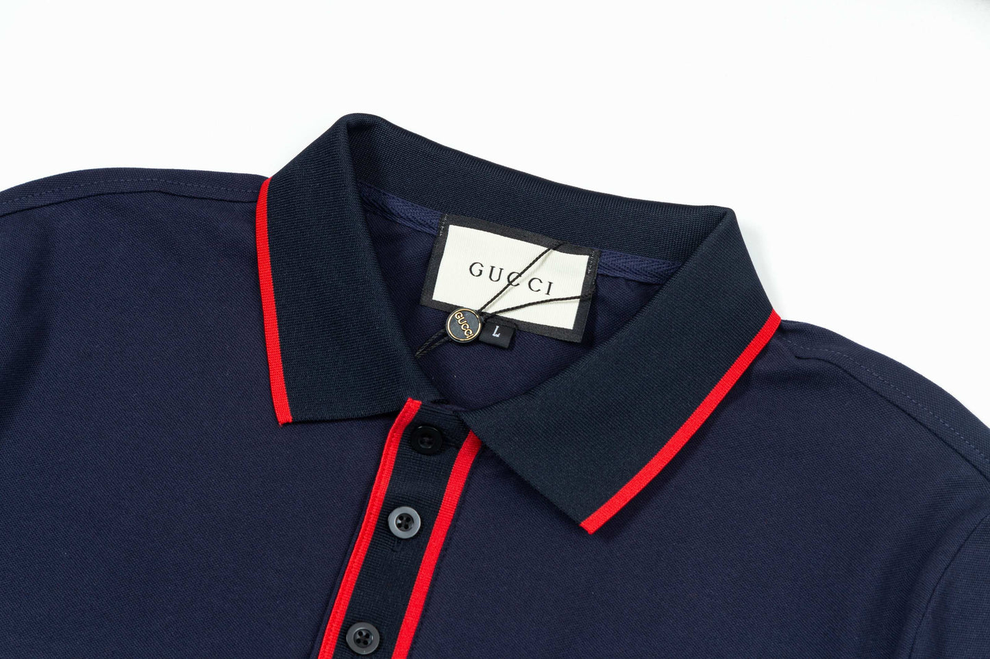 250325 New high quality color patchwork fashion POLO shirt