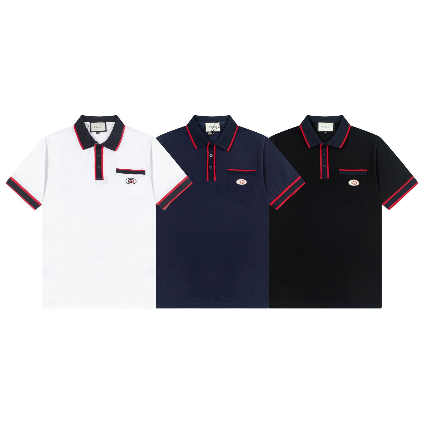 250325 New high quality color patchwork fashion POLO shirt