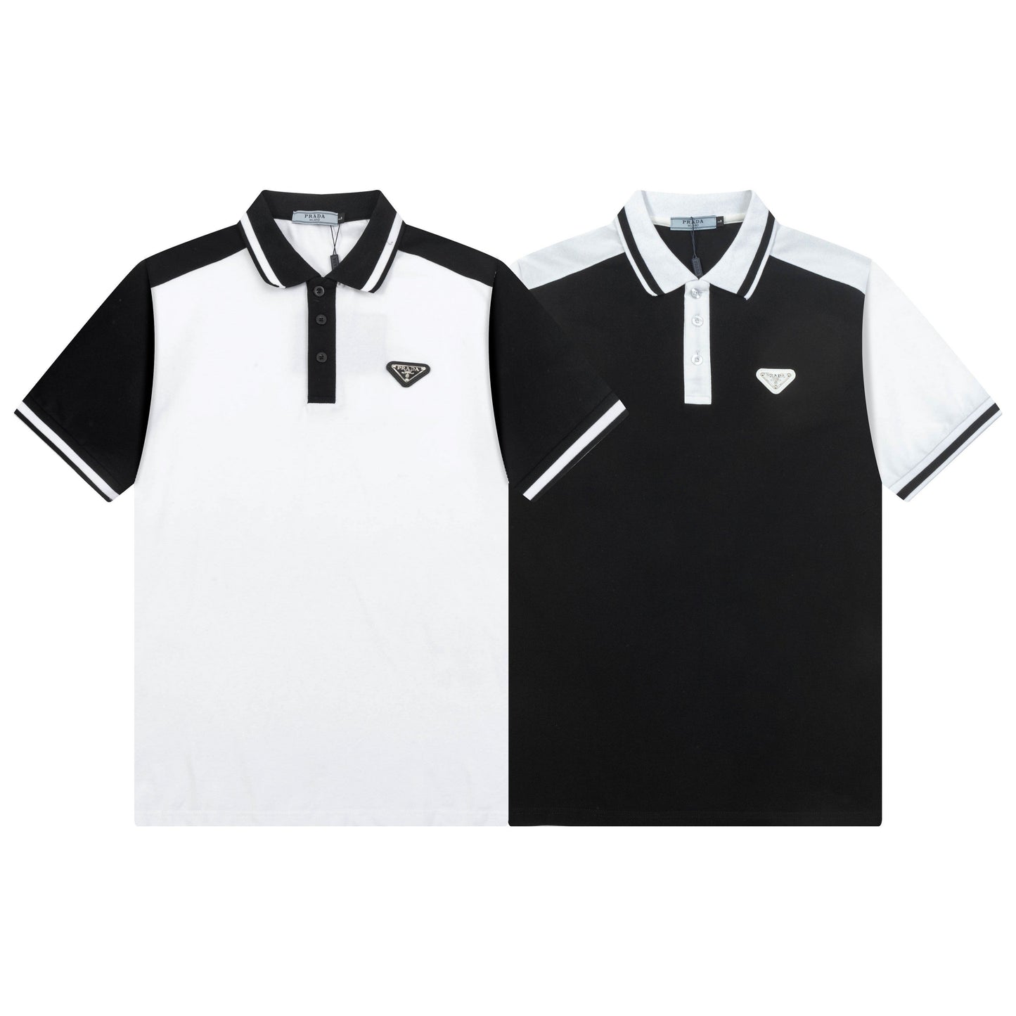 250325 New high quality metal logo color POLO shirt