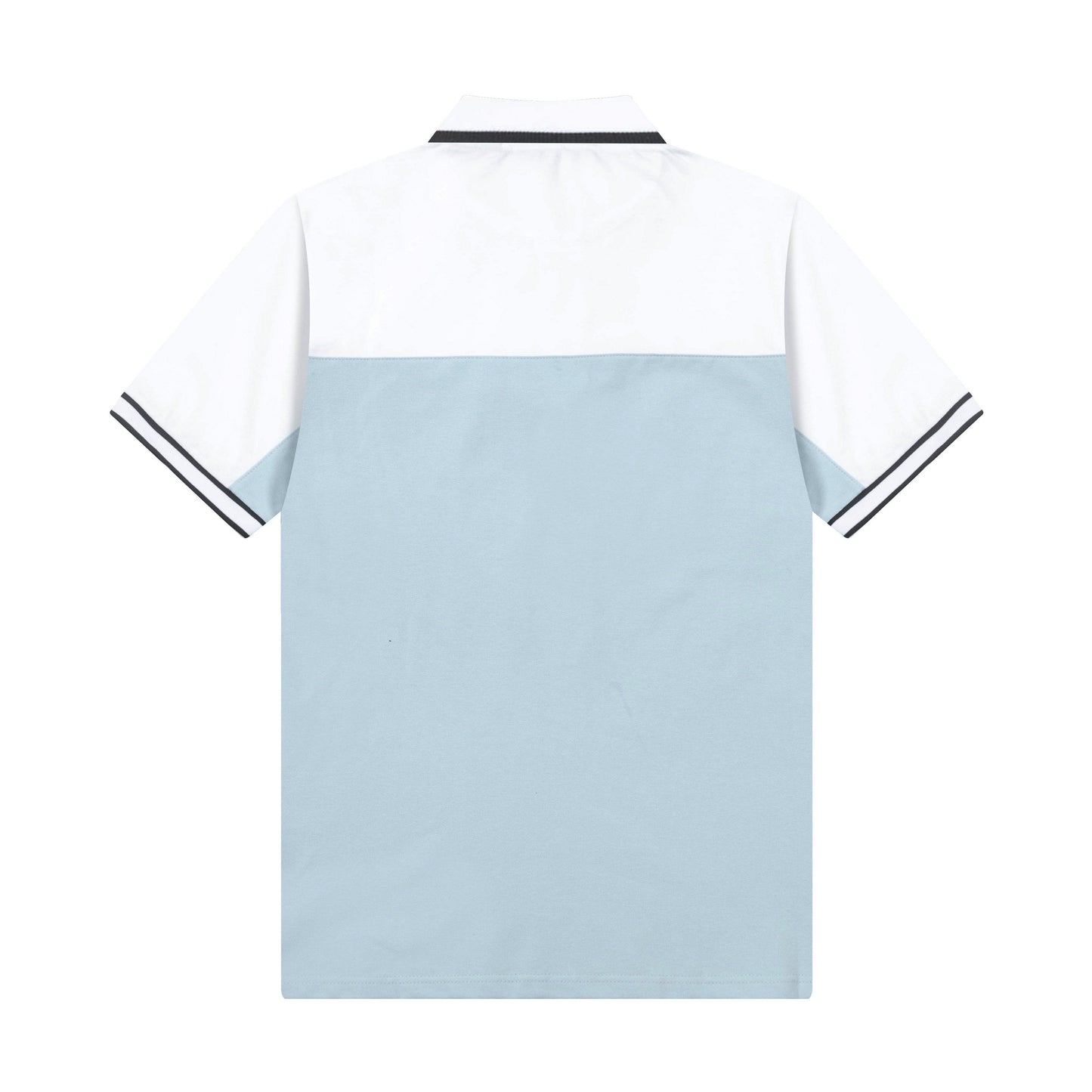 250325 New high quality two-tone patchwork POLO shirt