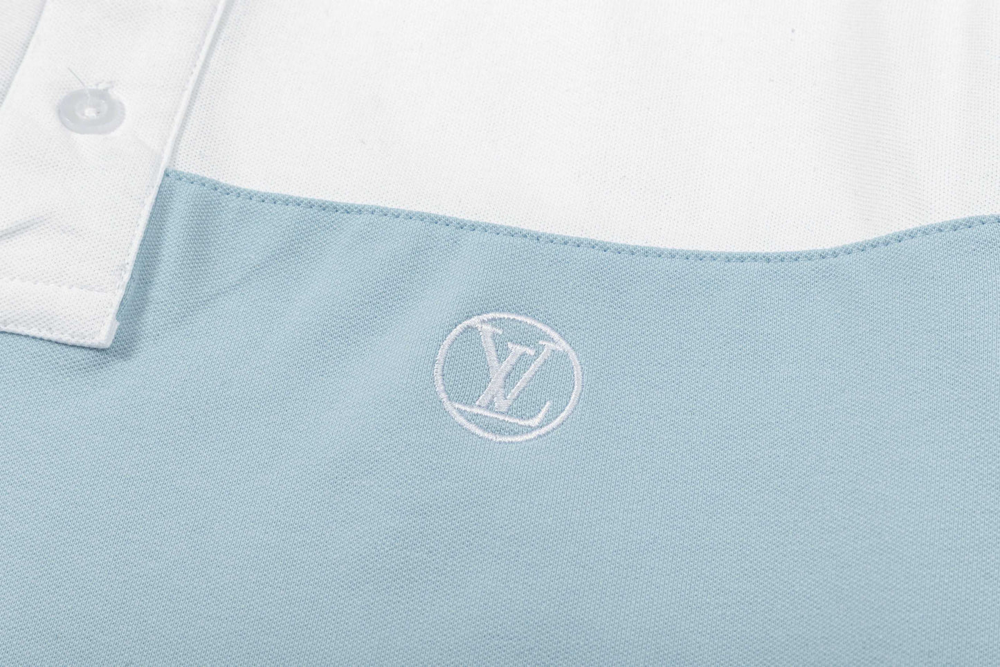 250325 New high quality two-tone patchwork POLO shirt