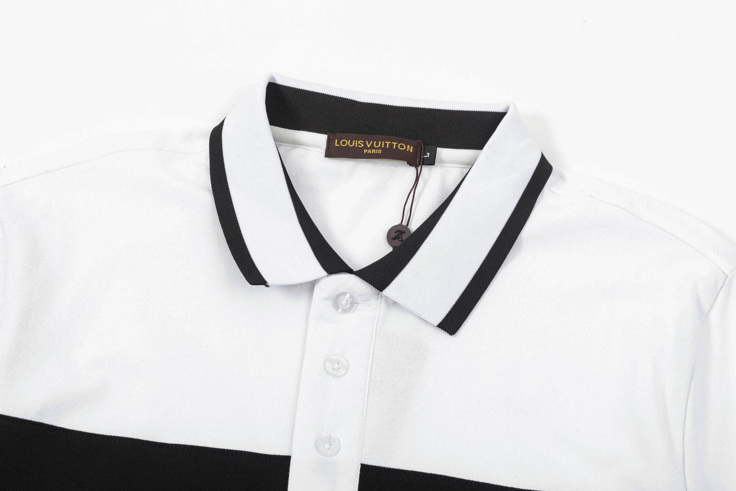 250325 New high quality two-tone patchwork POLO shirt