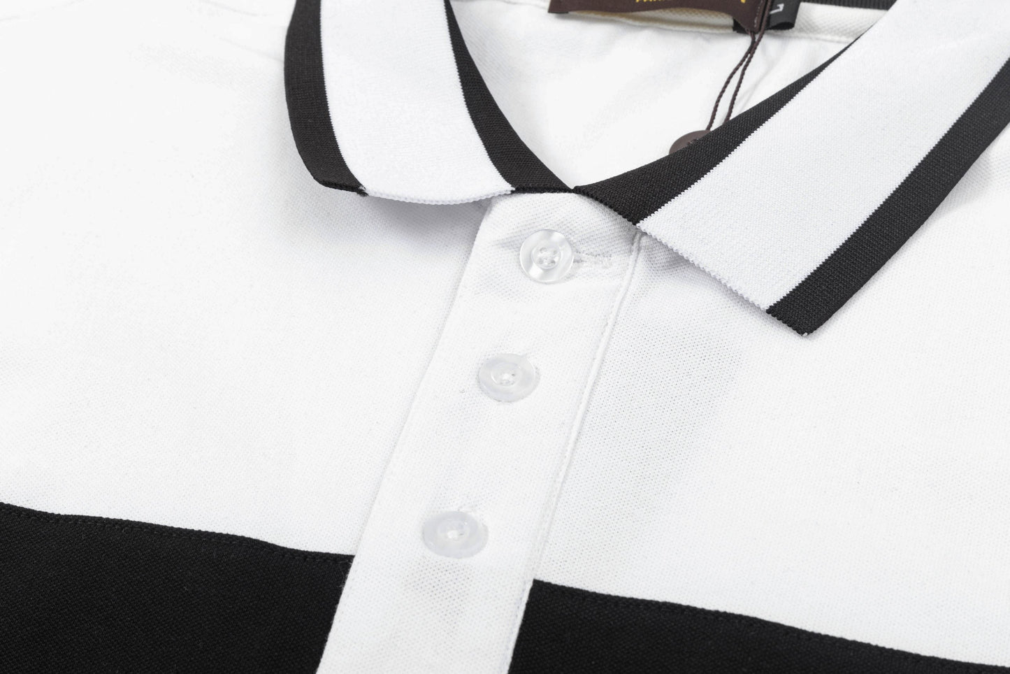 250325 New high quality two-tone patchwork POLO shirt